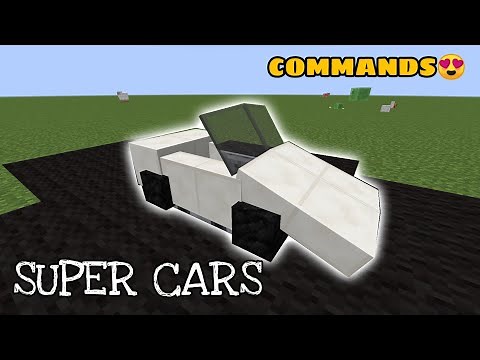 Super Cars using Commands in Minecraft!!