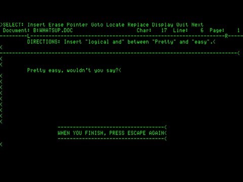 SELECT - A Screen Oriented Word Processing System [Kaypro II] (1981) SELECT Information Systems