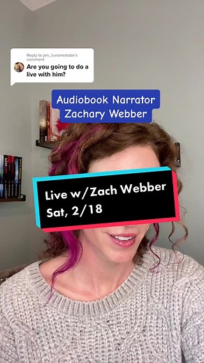 Live Chat with Audiobook Narrator Zachary Webber on 2/18
