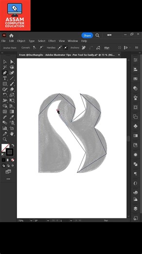 Adobe Illustrator Tips - How To Used Curvature Tool 2026 #photoshoptoturial #ducthangds #photoshop