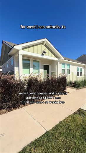Affordable Townhomes in Far West San Antonio Under $1400