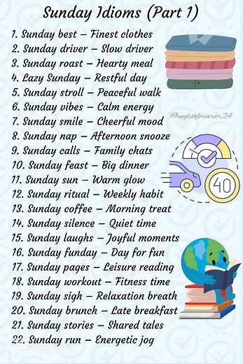 Sunday Idioms (Part 1) | English For Career | English For Career