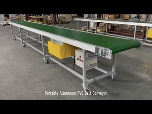 Portable Aluminum PVC Belt Conveyor