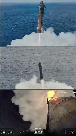 Starship Flight 11 - Ocean Landing & Explosion - All Angles!