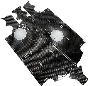 ARRMA Limitless/Infraction/Felony - Carbon Fiber Chassis by Perfect Pass Premium Twill Carbon Fiber Arrma Upgrade Parts, No Modifications Required, Watch Video! (ARRMA 1/7 - Glossy)