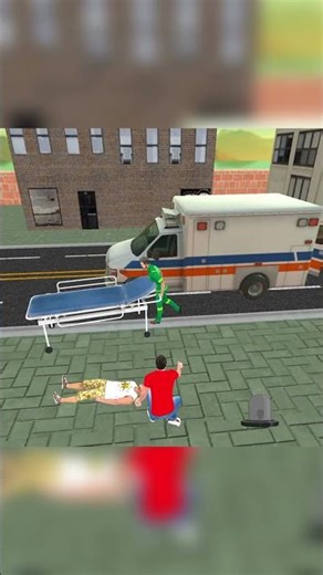 🚑 Emergency Rescue Mission! Ambulance Simulator Game #Shorts