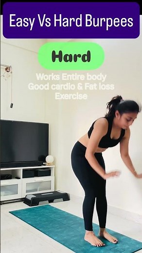 Easy vs Hard Burpees 🔥 Which One Can You Do? | Full Body Workout