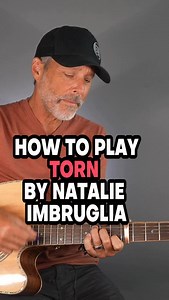 Comment “PDF” for the free chord chart PDF to Torn. No email required! HOW TO PLAY TORN — NATALIE IMBRUGLIA Capo: 5 Chords: C G Am F Strumming: Down Down-Up Up-Down-Up TIP: Keep your strumming relaxed and focus on dynamics — light on the verses, stronger on the chorus. This progression loops through the whole song, so once you lock into the groove, you can play it all the way through without changes. Tag me when you try this one! 🎸✨ Let’s see your “Torn” cover! | Your Guitar Sage