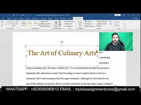 Exp22_Word_AppCapstone_Intro - Culinary | Exp25 Word AppCapstone Intro Culinary | Word AppCapstone