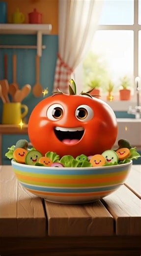 Talking Tomato Funny Animation | Talking Food Cartoon | Funny Food Story for Kids #shorts