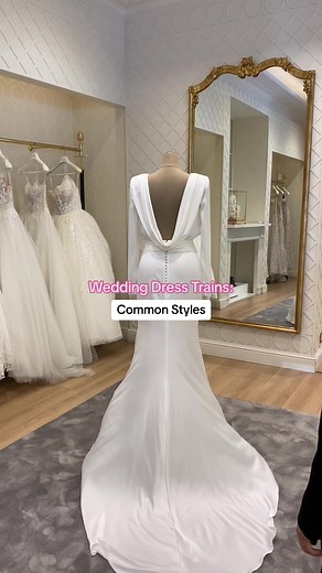 Dresses: Appia, Aspen & Landon. Find your #Pronovias nearest store at pronovias.com #Bridal #Bride #Weddingdress #Weddingdresstrains #Weddingtiktok #weddinginspo #bridaltok