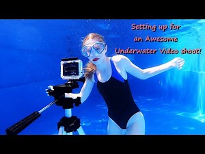 Setting up for an Awesome Underwater Video shoot! 💙🏊‍♀️ #photography #underwaterphotography #gopro