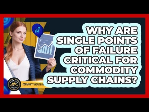 Why Are Single Points Of Failure Critical For Commodity Supply Chains? - Commodity Wealth Investor