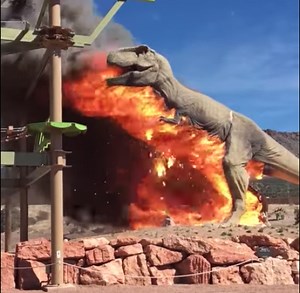 Watch This Giant T-Rex Go Out in a Blaze of Glory Like His Ancestors