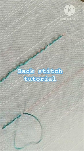 Back Stitch Hand Embroidery Tutorial 🧵 | Easy Stitch for Beginners