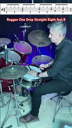 The easiest way to learn the One Drop #drums #drumlessons #reggaedrums