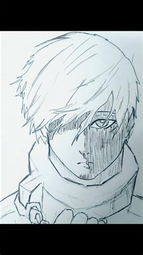 Day 1: Sketching Anime Characters Till 1K Subs 🔥 | Rin Itoshi #Shorts #anime #art #animeeart
