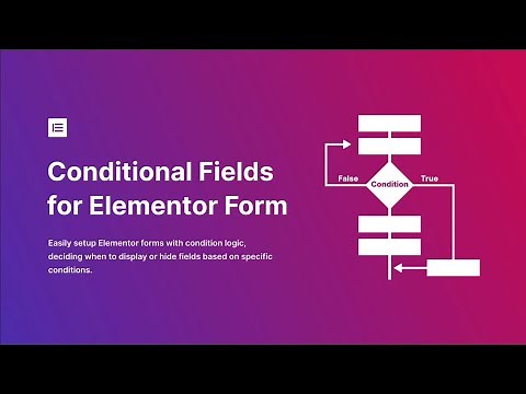 How to use conditional fields for Elementor Pro forms.