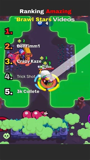 Ranking Brawl Stars TRICK SHOTS & FUNNY FAILS 😂