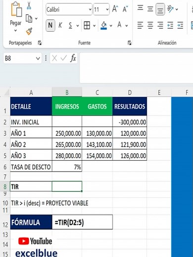 Cómo Calcular la Tasa Interna de Retorno (TIR) en Excel