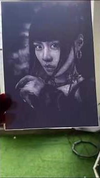 3D Korean Girl Drawing – Amazing Paper Carving Realism! 😍🎨#korean #girl #drawing #paper #art