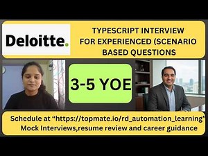 TypeScript Mock Interview 2026 | Coding + OOP + Scenario Based Questions