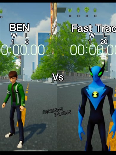 Ben 10 vs Fast Track: Intense Gaming Showdown