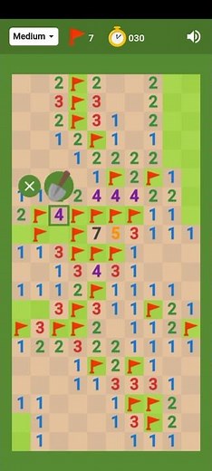 Minesweeper Medium #12 *7,5,5 in 1-3-5-7 with 2-4-5-3