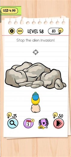 Stop the alien invasion! | Brain test level 58