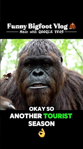 Bigfoot’s Hilarious POV Adventure! 😂🌲 Filmed with AI Magic! #GoogleVEO3 #BigfootVlog #AIVideo