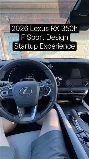 2026 Lexus RX 350h F Sport Design | Startup Experience #lexus #fsport #lexusrx #carsounds
