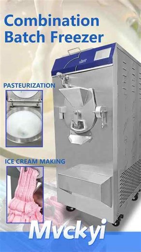New Production Pasteurized Hard Ice Cream Machine Pasteurizer Gelato Batch Freezer Heat and Freeze Combined Italian Ice Machine