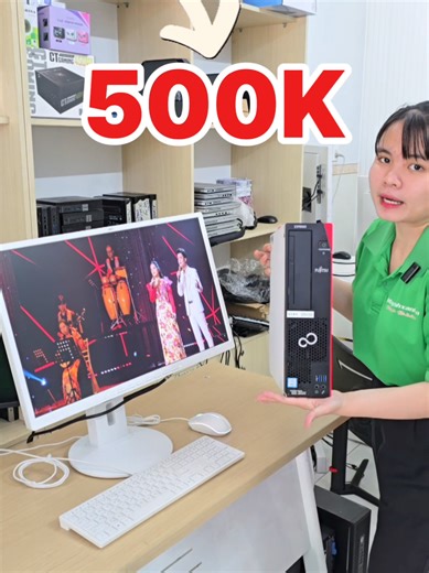 Trọn bộ giảm 500K core i5-6500, ram 8gb, ổ ssd 240gb, màn 24inch, tặng kèm phím chuột, cài sẵn win 10 bản quyền #maytinhgiakho #maytinhxanh #laptopi7 #maytinhvanphong