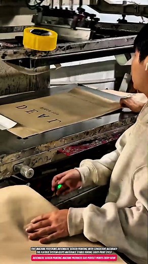 Automatic Screen Printing Machine Produces 500 Perfect Prints Every Hour