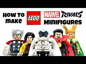 How To Build MARVEL RIVALS Minifigures in LEGO! (VIDEOGAME)