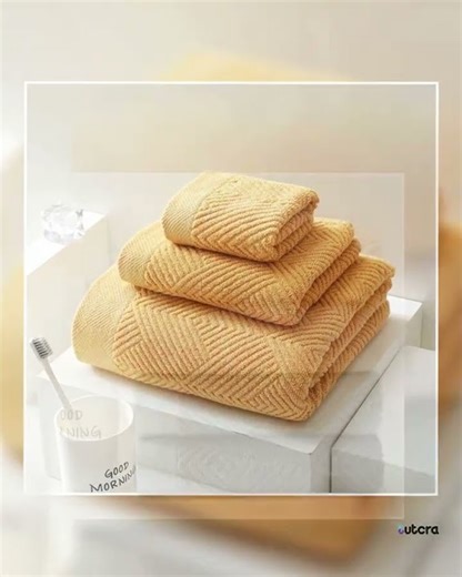 3-Piece Soft Cotton Bath Towel Set