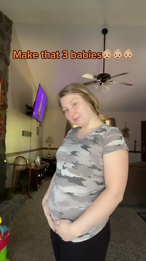 I finally get to use this sound💛 it’s crazy that I need it to be “3 babies in my belly” 😅