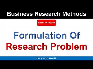 Formulation Of Research Problem