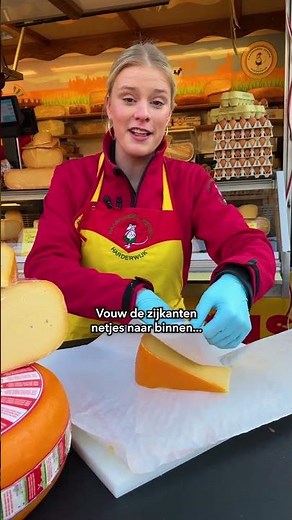 Zo vouw je kaaspapier