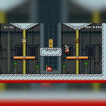 2-4 Roy's Spiky Seesaw Castle by SP King #shorts 🍄Super Mario Maker 2 4K Switch 2 No Commentary #dms