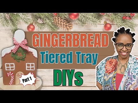 4 Gingerbread Tiered Tray DIYs | Festive & Easy Christmas Decor Ideas
