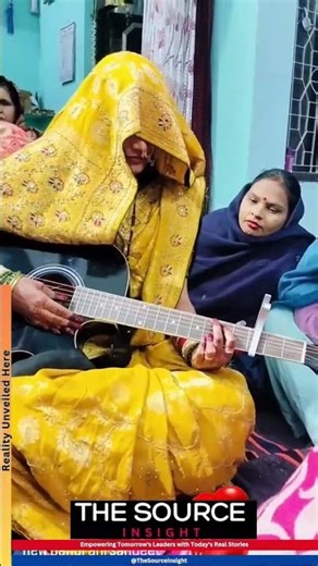 Newlywed bride’s veiled guitar performance sparks