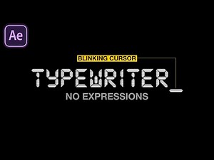 Digital Typewriter Effect in After Effect Tutorial | (No Clickbait)