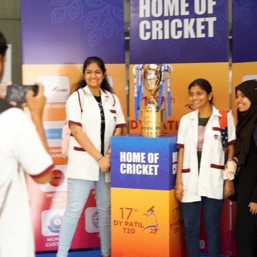 1.8K views · 23 reactions | Trophy tour  across various institutions of DY Patil University Campus. #HomeOfCricket #dypatilstadium #dyt20 #dypsa #trophy | DY Patil Stadium | Facebook