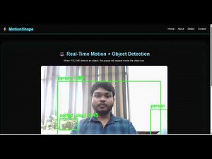 Motion & Shape Detection System | Python |Computer Vision Project | Flask