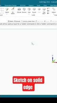 sketch in solid edge#cadtutorial #engineeringdesign #sketch #mechanicaldesign #solidedge #3dmodeling