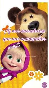 Masha y el oso, cumpleaños de masha, invitacion de masha
