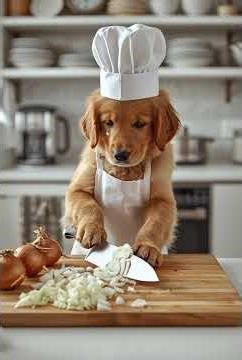 Funny Chef Puppy Cooks a Meal 🐶😂 | Cartoon for Kids #puppy #cute #cooking