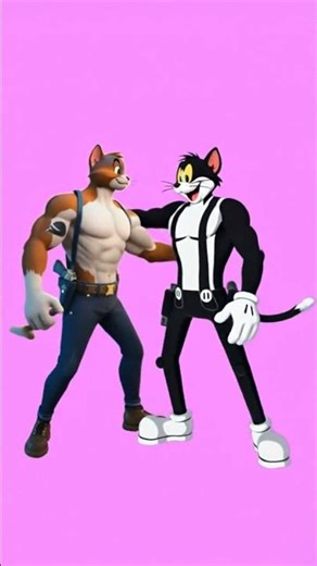 Meowscles and toon meowscles hug love you 💕 Fortnite