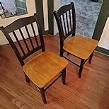 Boraam Shaker Chair, Black/Oak, Set of 2